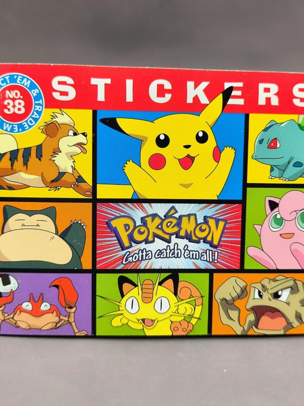 New Vintage 1999 American Greetings Nintendo Pokemon Sticker Book #38